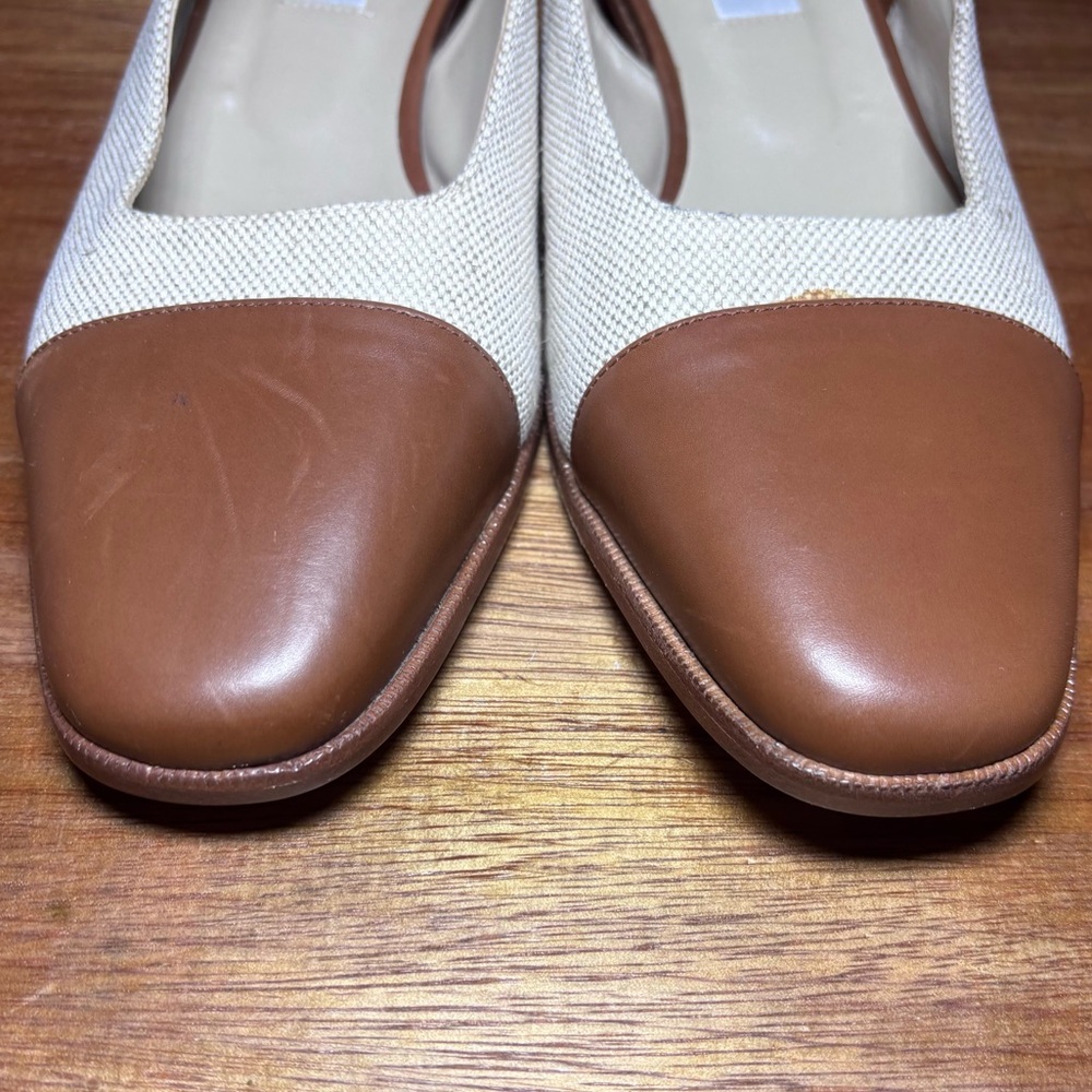 NWT Talbots Cap Toe “Patsy” Slingback Shoes! - Picture 5 of 9